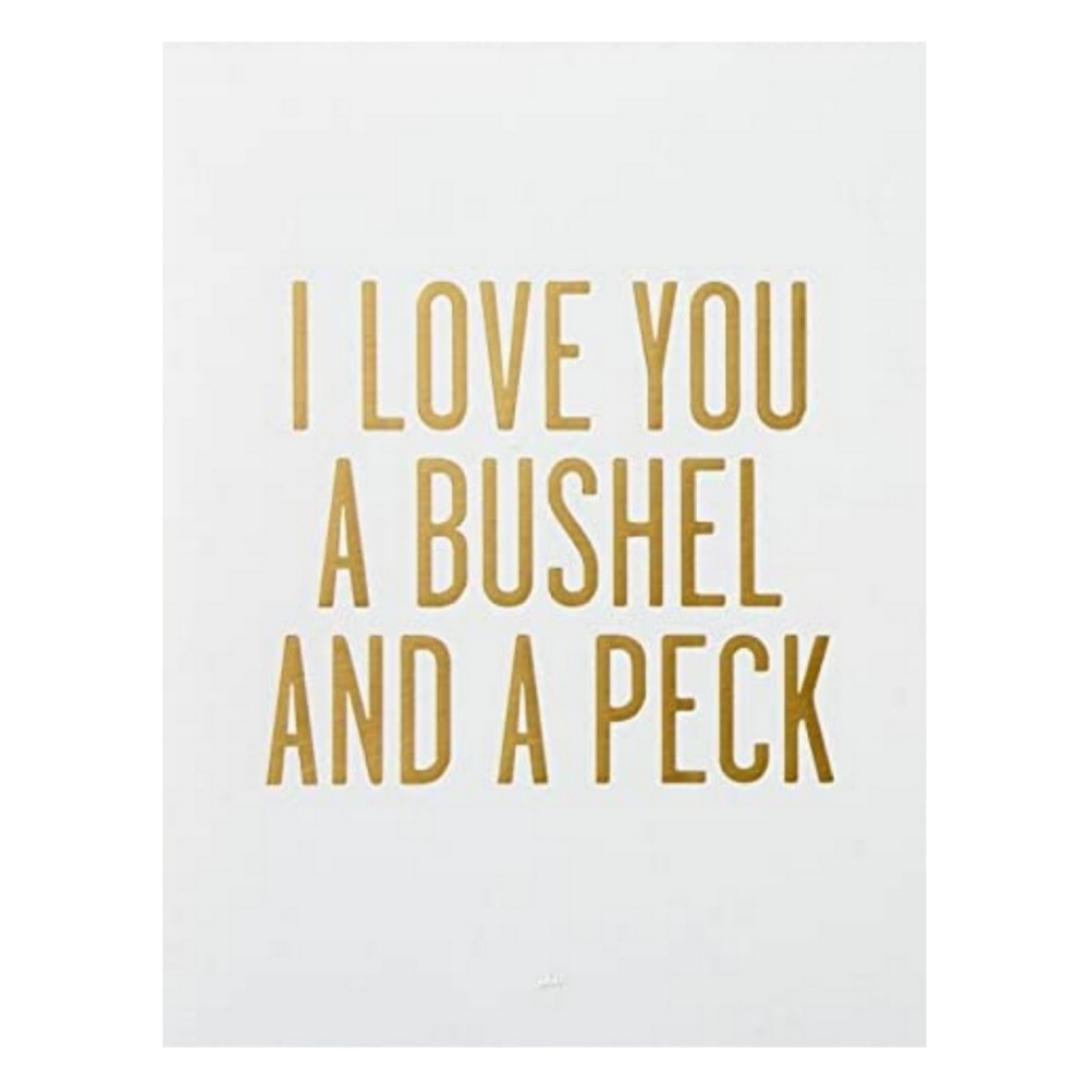 Hallmark "I Love You a Bushel and a Peck" Art Print, 8x10 Wall Decor
